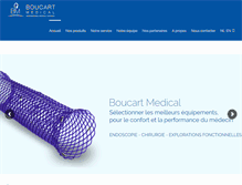Tablet Screenshot of boucartmedical.com